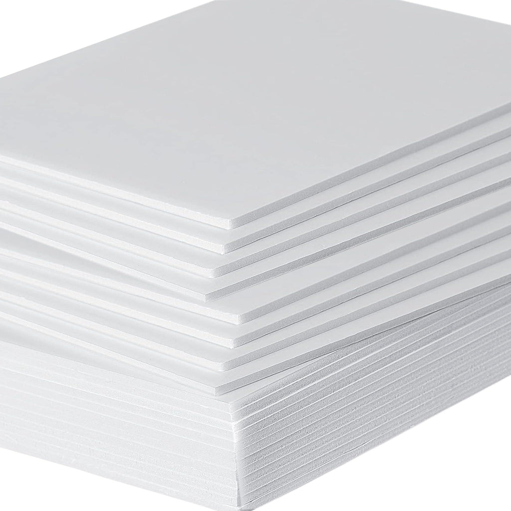 KEJJNYER 20 Pack White Foam Boards 11 x 14 Inch, White Foam Core Baking Boards, 3/16 Inch (5MM) Thickness Poster Polystyrene Sheet for Projects Art Display