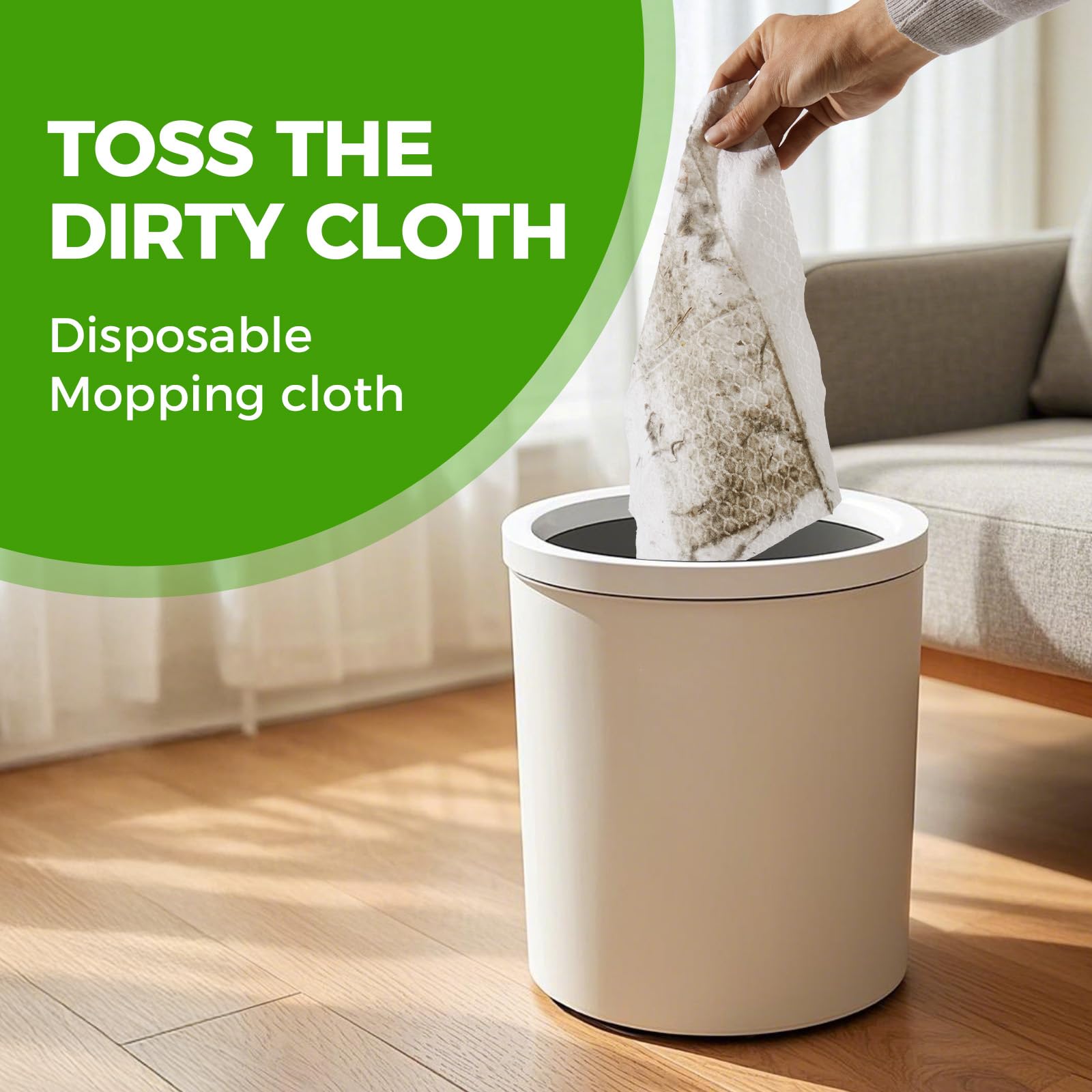 UCLEAN Dry Mop Refills Sweeper Disposable Dusting Cloths for Floor Cleaning - Electrostatic Mop Pads 160 Count 7.9"x11.6"