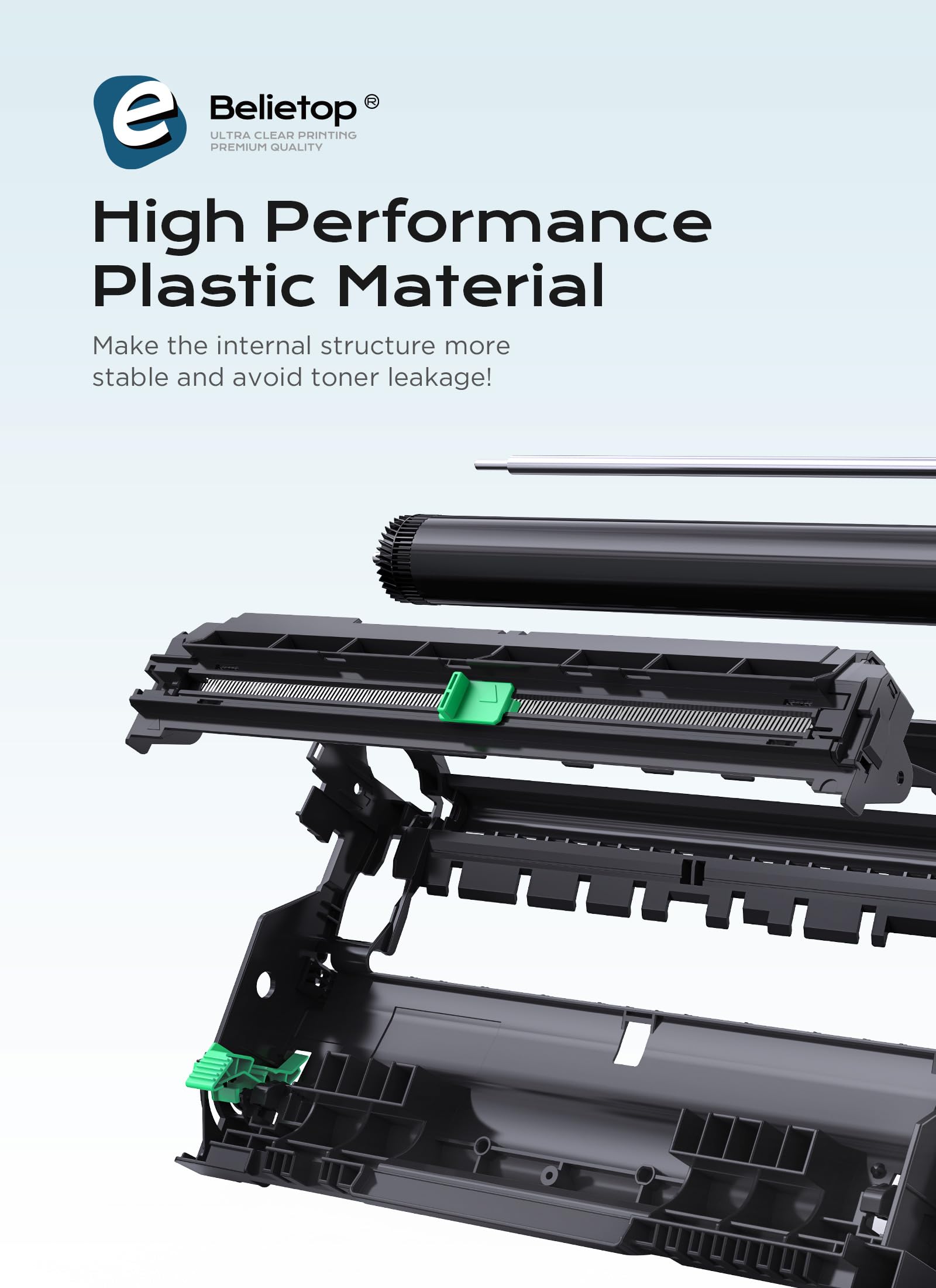 DR730 Drum Unit with Latest Chip Replacement for Brother DR 730 DR-730 DR-760 DCP-L2550DW HL-L2350DW HL-L2370DW HL-L2370DWXL HL-L2390DW HL-L2395DW MFC-L2710DW MFC-L2730DW MFC-L2750DW Printer (1 Pack)