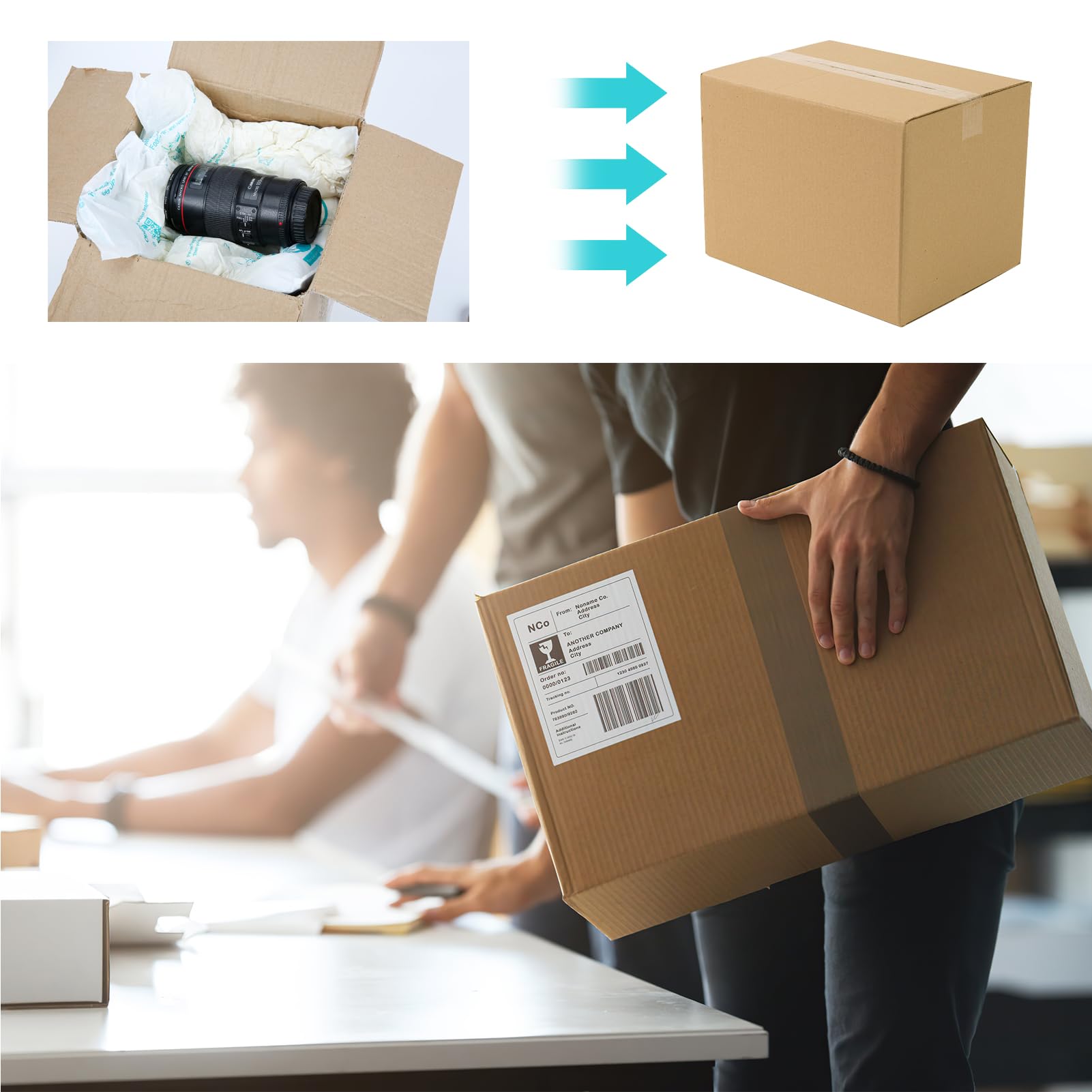 6 PCS Expanding Foam, 16”x 14” Packing Foam Instant Pack Packing Material Expandable Foam for shipping - Shipped from Canada