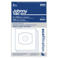 Johnny Vac HEPA Central Vacuum Bag 395H - Compatible with Beam, Eureka, Electrolux, Kenmore, Nilfisk (Pack of 3)