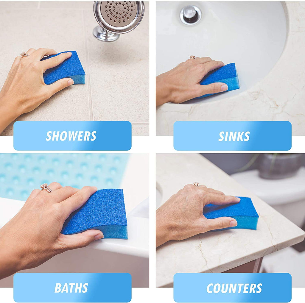 ELITRA Non-Scratch Scrubber Cleaning Sponge - Blue - 6 Pack