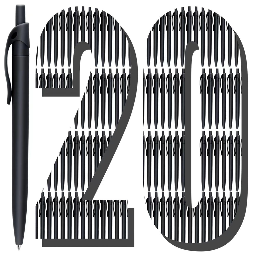 Aozora Pens Bulk 120 Pack Black Click Pens No Bleed Wholesale Retractable Ballpoint Pens Medium Point,Smooth Ink Pens for Journaling School Office Supplies 1.0MM Black Ink