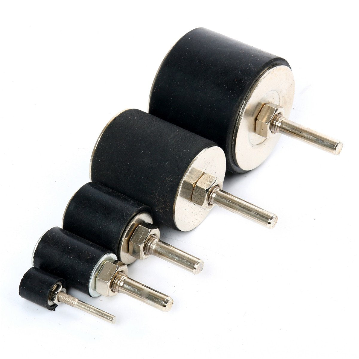 8MILELAKE 25 Pc Sanding Round Drum Set for Woodworking Drill Press Sander Sleeves Tool
