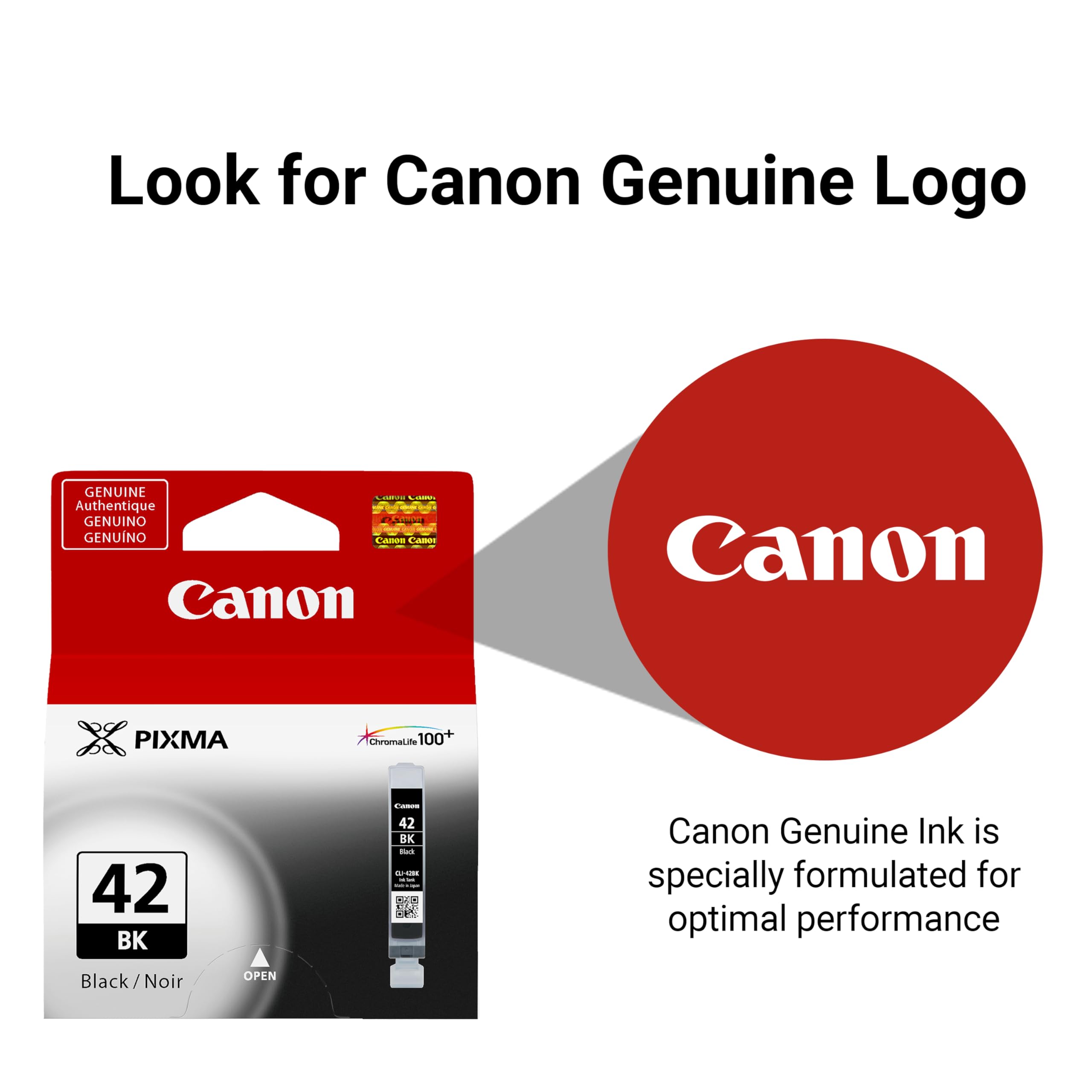 Canon Genuine CLI-42 Ink Tank, Black