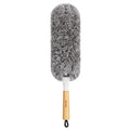 MR.SIGA Lint Free Microfiber Duster, Washable and Reusable Dust Brush with Bamboo Handle and Replaceable Head, Dusting Tool for Household Cleaning