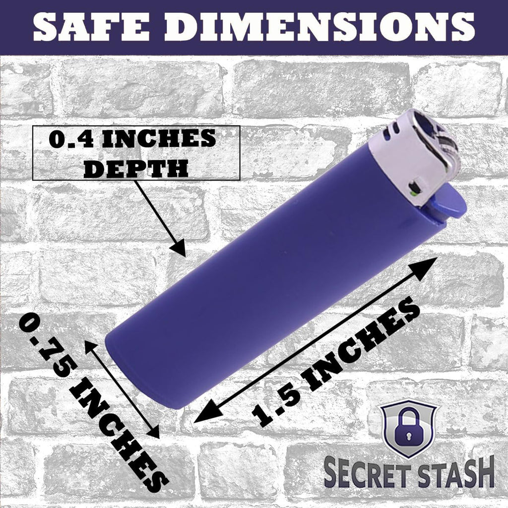 SECRET STASH Fake Lighter Diversion Safe - Hidden Compartments for Cash Jewelry Pills | Storage Box Discreet Hide Money Small Container Store Valuables in Plain Sight Safes Pill Hiding Light (5)