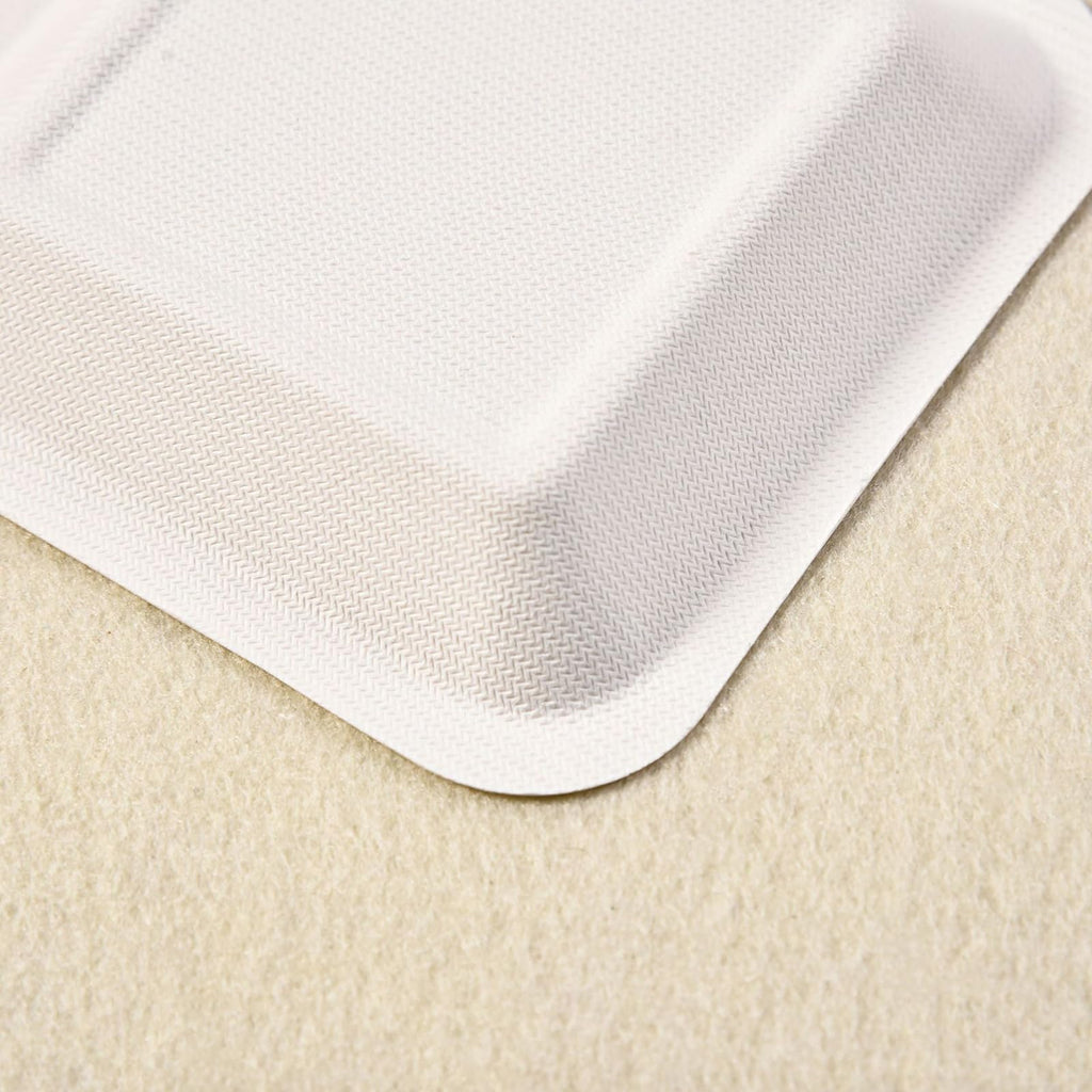 Elsjoy 200 Pack 4.5 Inch Small Paper Plate, Bulk Disposable Paper Cake Plate Square Mini Dessert & Appetizer Plate, Party Snack Plates for Wedding, Birthday, Dinner, Made of Sugarcane Bagasse Fiber