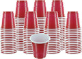 Party Bargains 60ml. Mini Red Disposable Shot Glasses - (120 Pack) Plastic Shot Cups, Jello Shots, Perfect Size for Serving Condiments, Snacks, Samples and Tastings