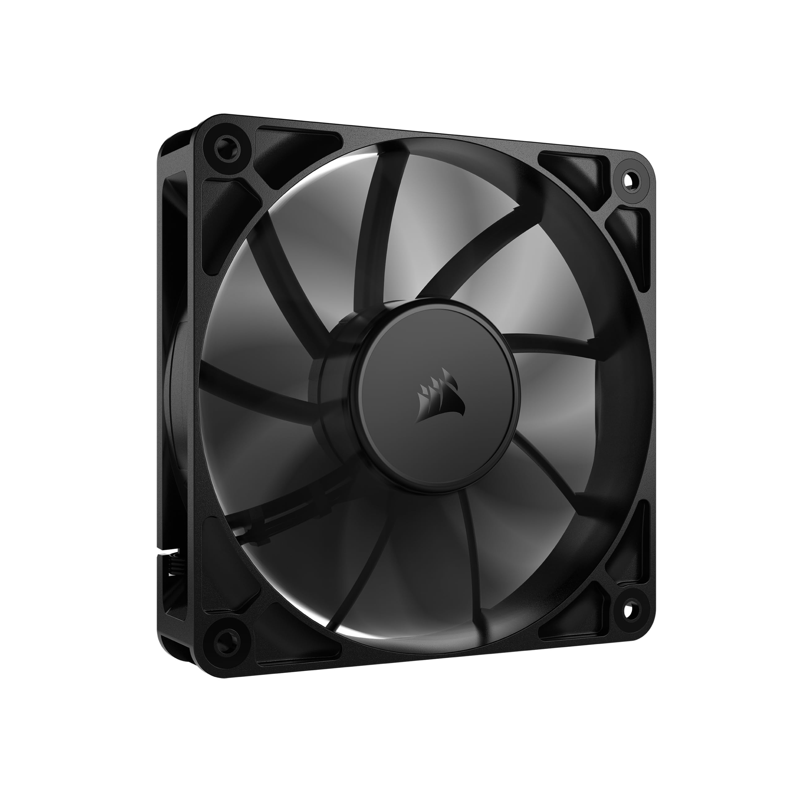 CORSAIR RS120 120mm PWM Fan – Daisy-Chain Connection – Low-Noise – Magnetic Dome Bearing – Single Pack – Black