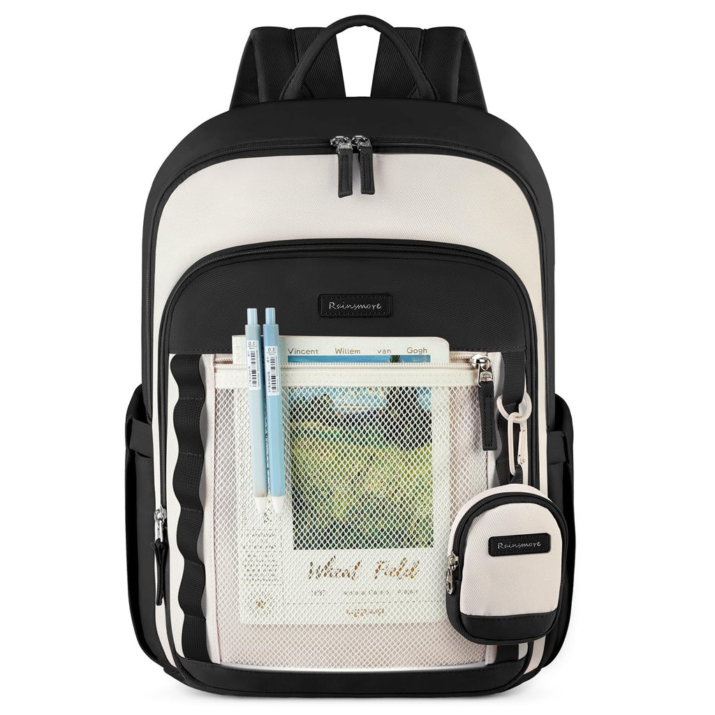 Backpack for Women 15.6 Inch Travel Laptop Backpack Waterproof School Backpack Lightweight Carry on Backpack for Business College, Black