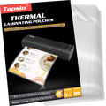 Laminating Pouches 9 x 11.5, 3 Mil Laminating Sheets 200 PCS Clear Thermal Laminate Sheets Holds 8.5 x 11 Inch Sheets, Universal Lamination Paper for Laminator, Photos, Files, Round Corner
