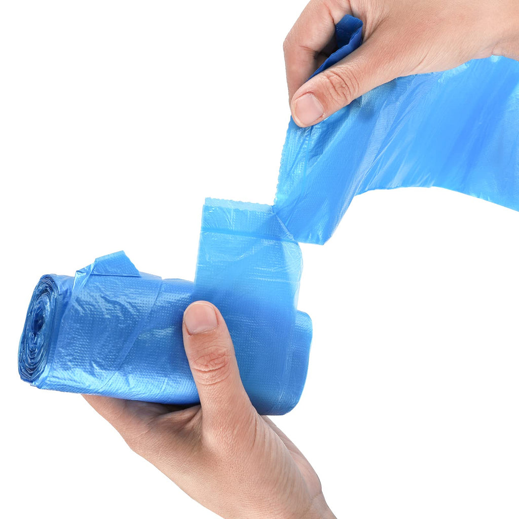 Fasmov 12 Pack Small Trash Bags Handles 4 Gallon, Colorful Portable plastic Rubbish Bags, Trash Can Liners Garbage Bags for Home Office Bathroom, 240 Counts