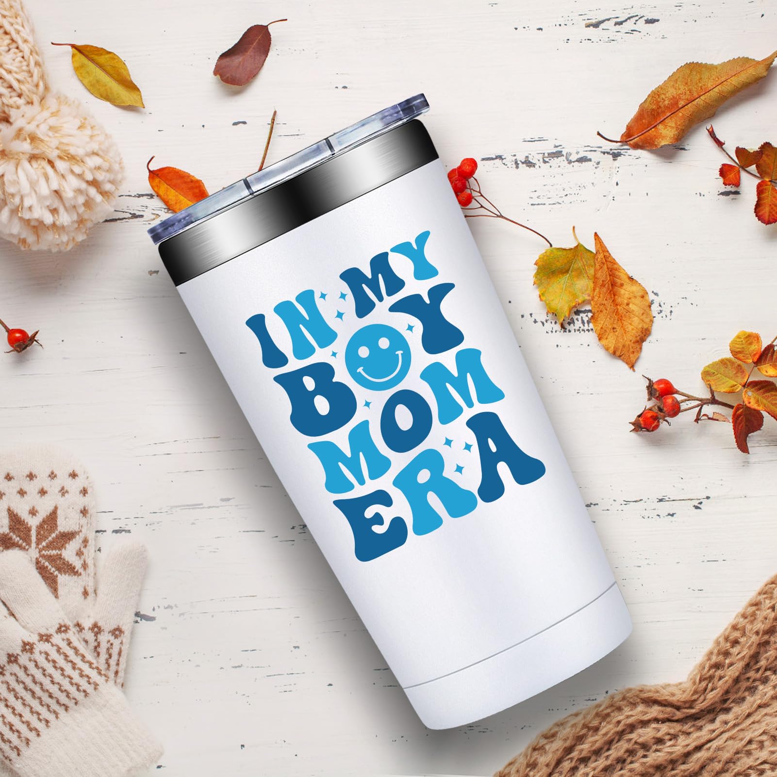 Grifarny Boy Mom Gifts - New Moms Gifts for Women - First Mothers Day Gift for New Moms, Mother, Mama - in My Boy Mom Era Tumbler Mug 20 oz