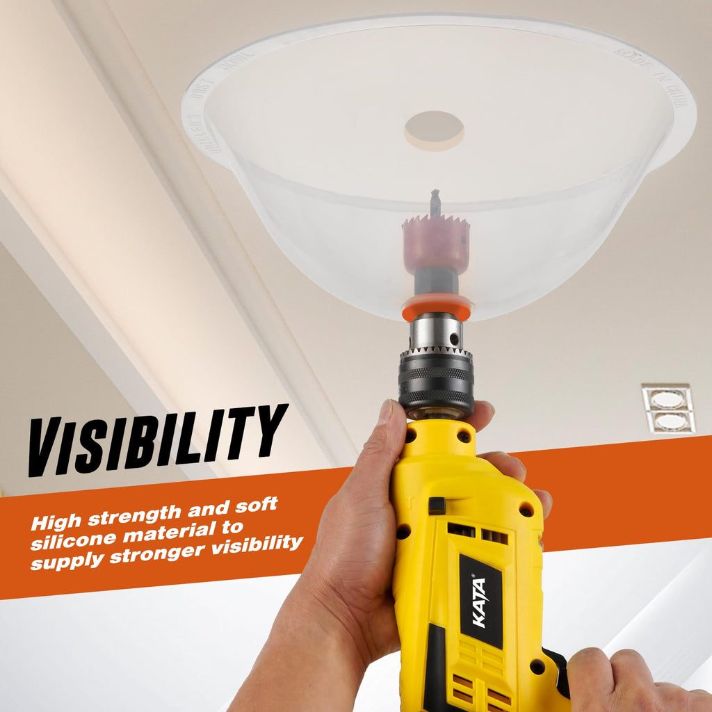 KATA 1 Piece Hole Saw Accessories Silicone, Dust Shield for Cutting Drywall and Ceiling Tile for Recessed Lights and Works with All Hole Saws, KT231208