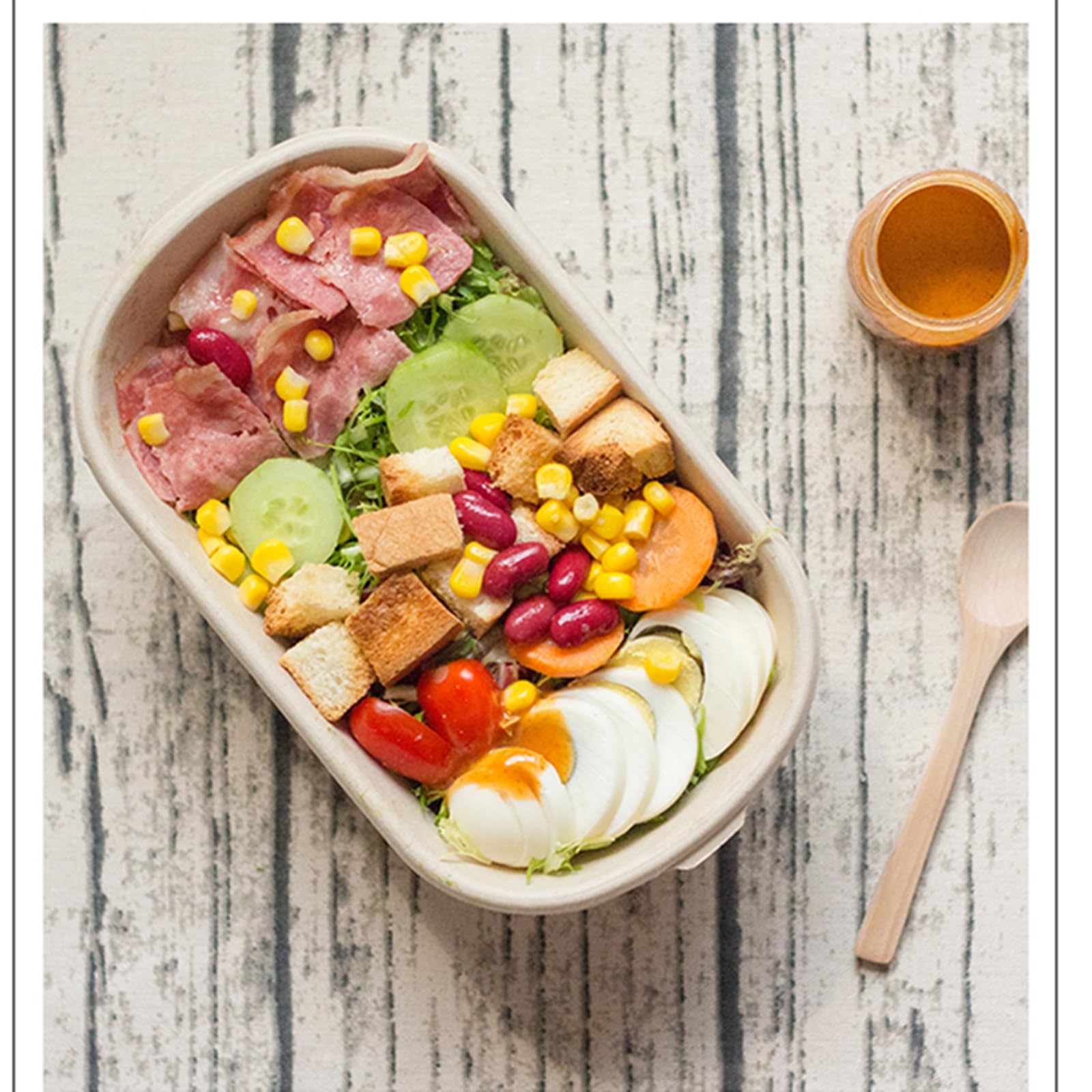 NROZIET 50 Pack Meal Prep Containers with PP Lid, 23oz Disposable Take Out Food Containers, Microwave Safe Cardboard Bagasse To Go Paper Bowls Soup Serving Bowls for Salad, Leftovers