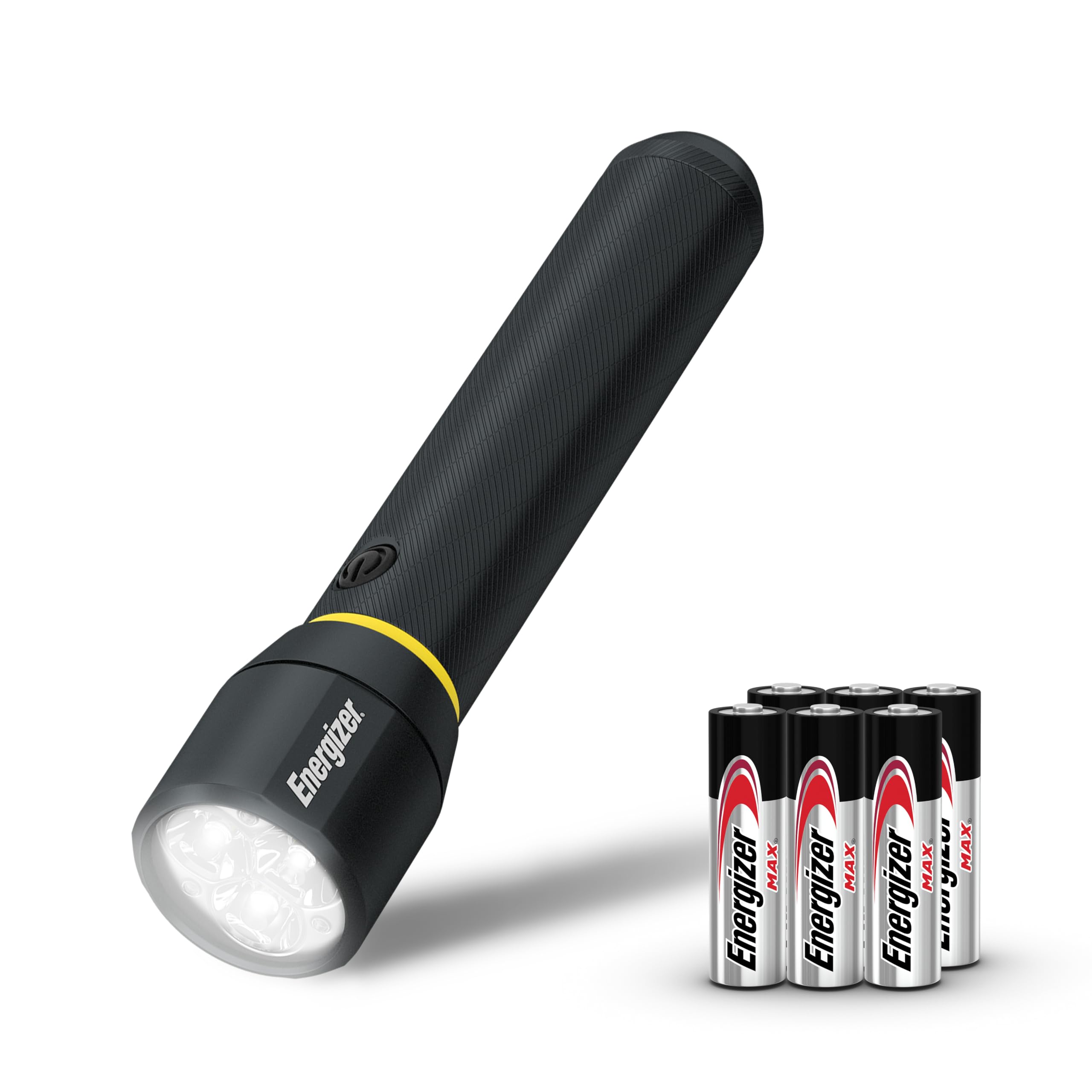 ENERGIZER LED Flashlight Vision PRO, Ultra Bright 1000+ Lumens, IPX4 Water Resistant, Aircraft-Grade Aluminum LED Light, Rugged Metal Flash Light for Outdoors, Emergency Power Outage, Black