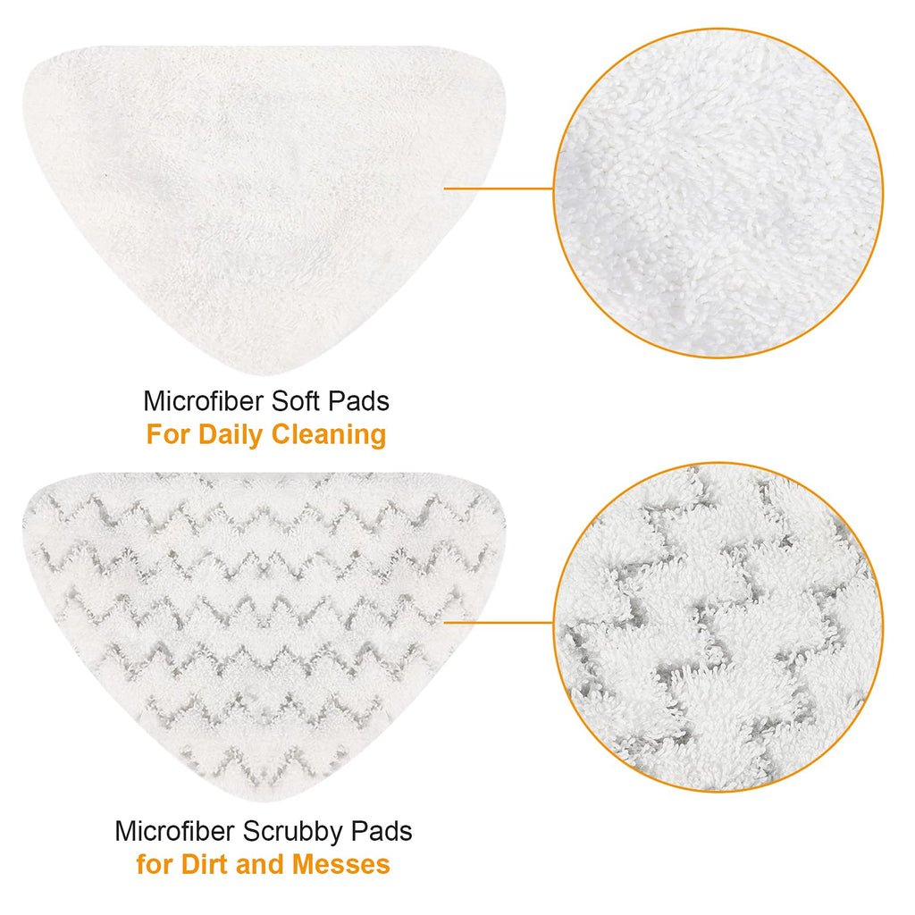 Wisorder 4 Pack Replacement Pads for Bissell PowerEdge and PowerForce Lift-Off Steam Mop 2078, 2165, 20781, 2078C, 2814C Series, Bissel Poweredge Liftoff Pads