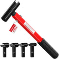 ZOMIYU 4 in 1 Door Hinge Adjustment Tool, Multi-Size Heavy Duty Bender with Rubber Handle, Hinge Wrench, Door Gap Adjustment Tool for Residential and Commercial Use