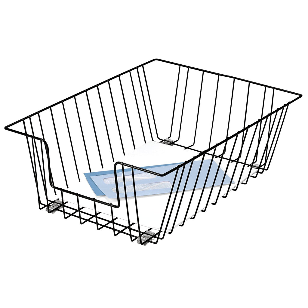 Fellowes Workstation Legal Size Desk Tray Organizer, Two-Tier, Wire, Black (65112)