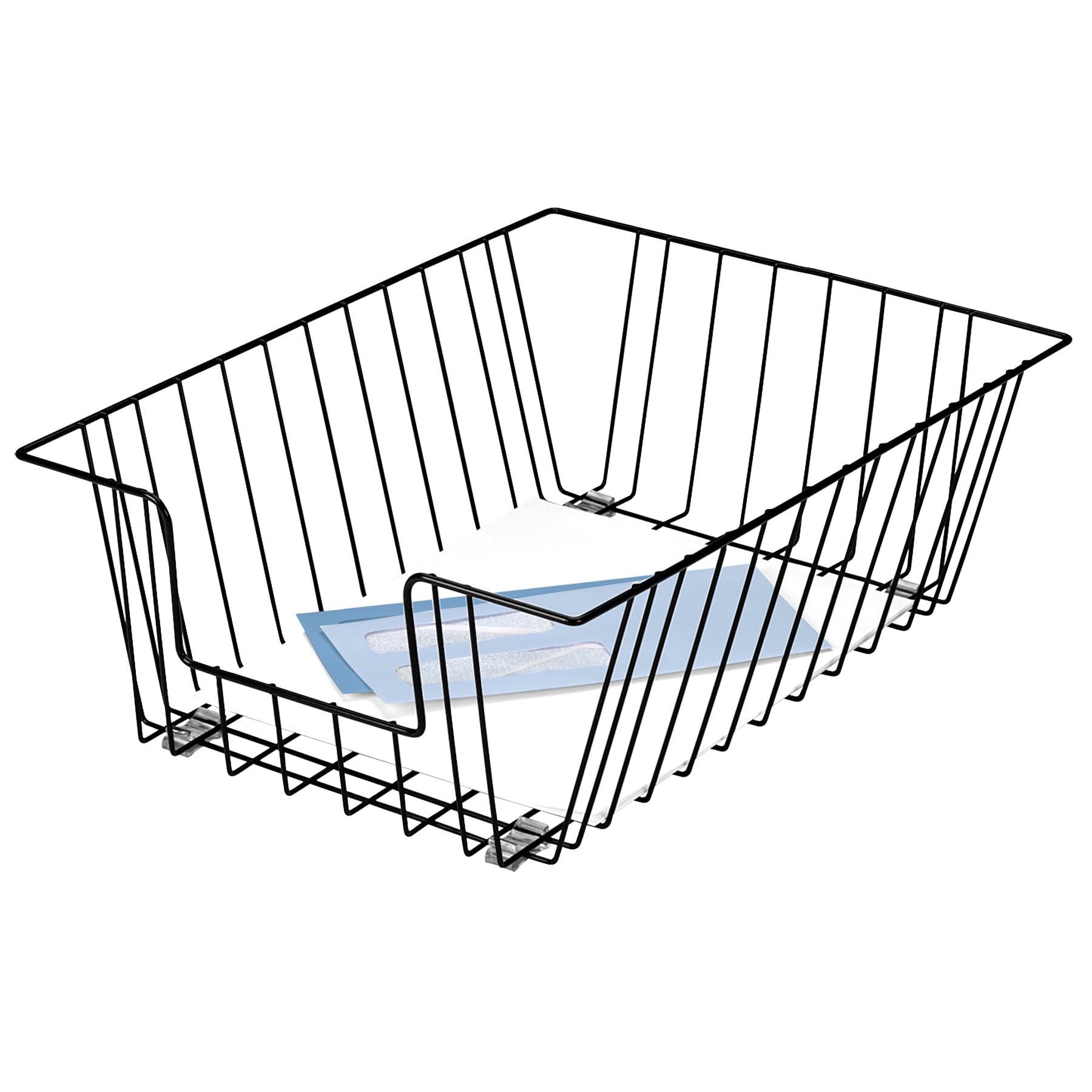 Fellowes Workstation Legal Size Desk Tray Organizer, Two-Tier, Wire, Black (65112)