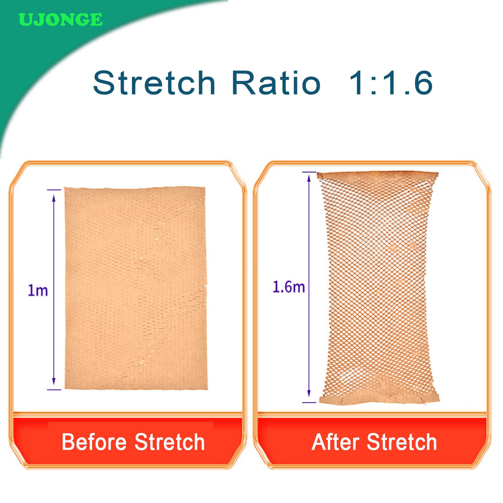 12"x164' Honeycomb Packing Paper Cushioning Wrap Roll for Moving, Recyclable Wrapping Materials For Fragile Items Move, Packaging Papers Cushion Wraps for Gift Breakables Shipping