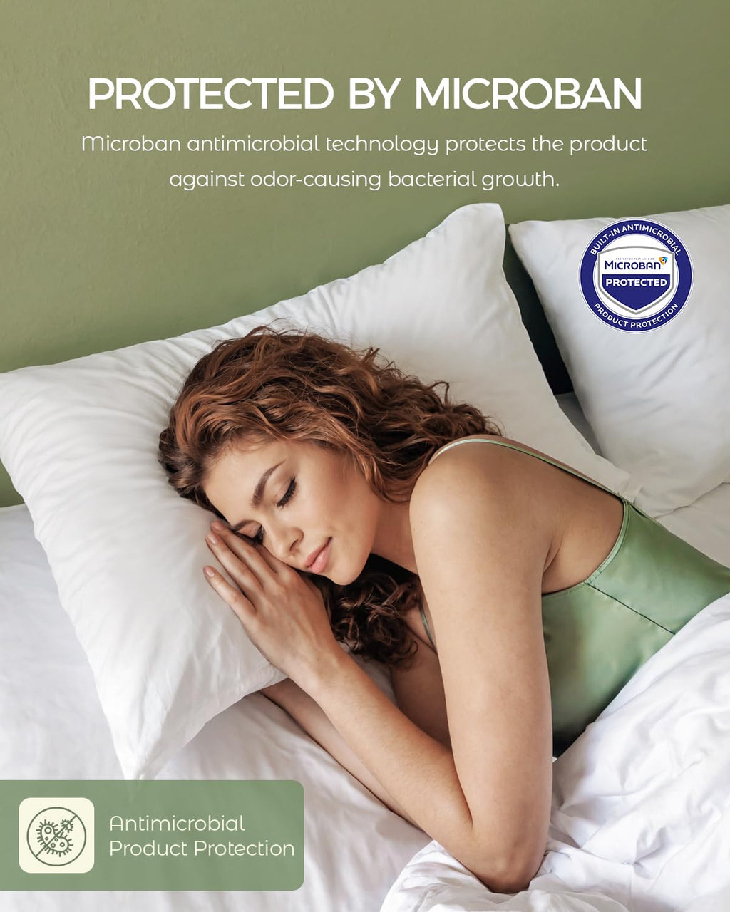 FAUNNA 100% Cotton Pillow Protectors, Bed Bug & Dust Mite Proof Pillow Covers, Hypoallergenic, Premium Breathable Zippered Protectors for Enhanced Freshness(Standard Size, 4 Pack)