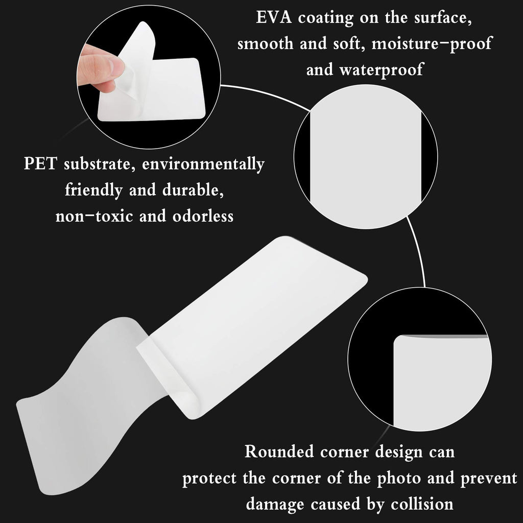 300 PCS Thermal Laminating Sheets, 2.6 x 3.7 Inch (Business Card Size) Transparent Hot Laminating Sheets Thermal Laminating Paper for Protecting Business Card ID Card