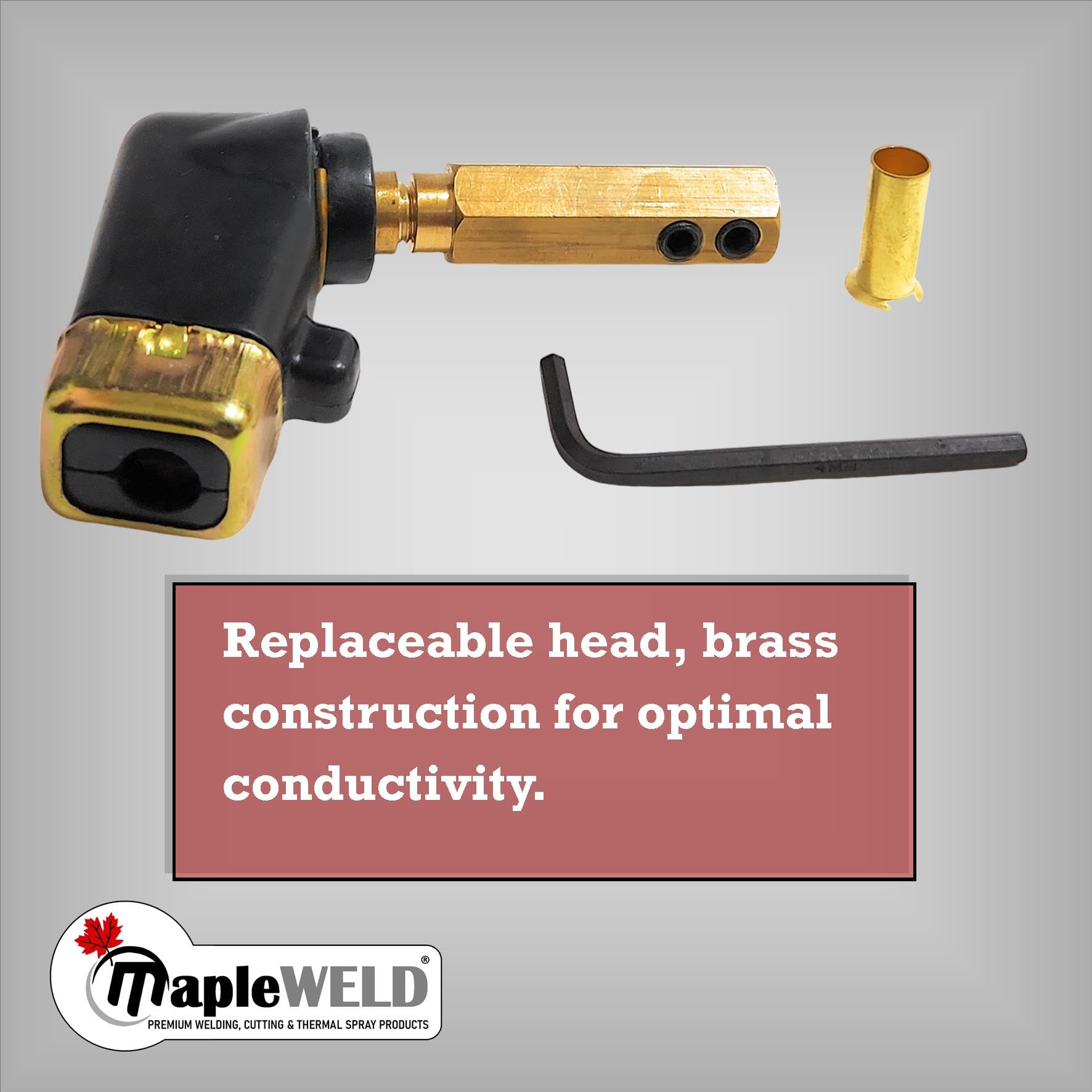 MapleWeld Shortstub Electrode Holder for Stick SMAW Welding, 200A or 400A, Brass Clamp with Replaceable Head and Insulated Grip (200A Black Flexible)