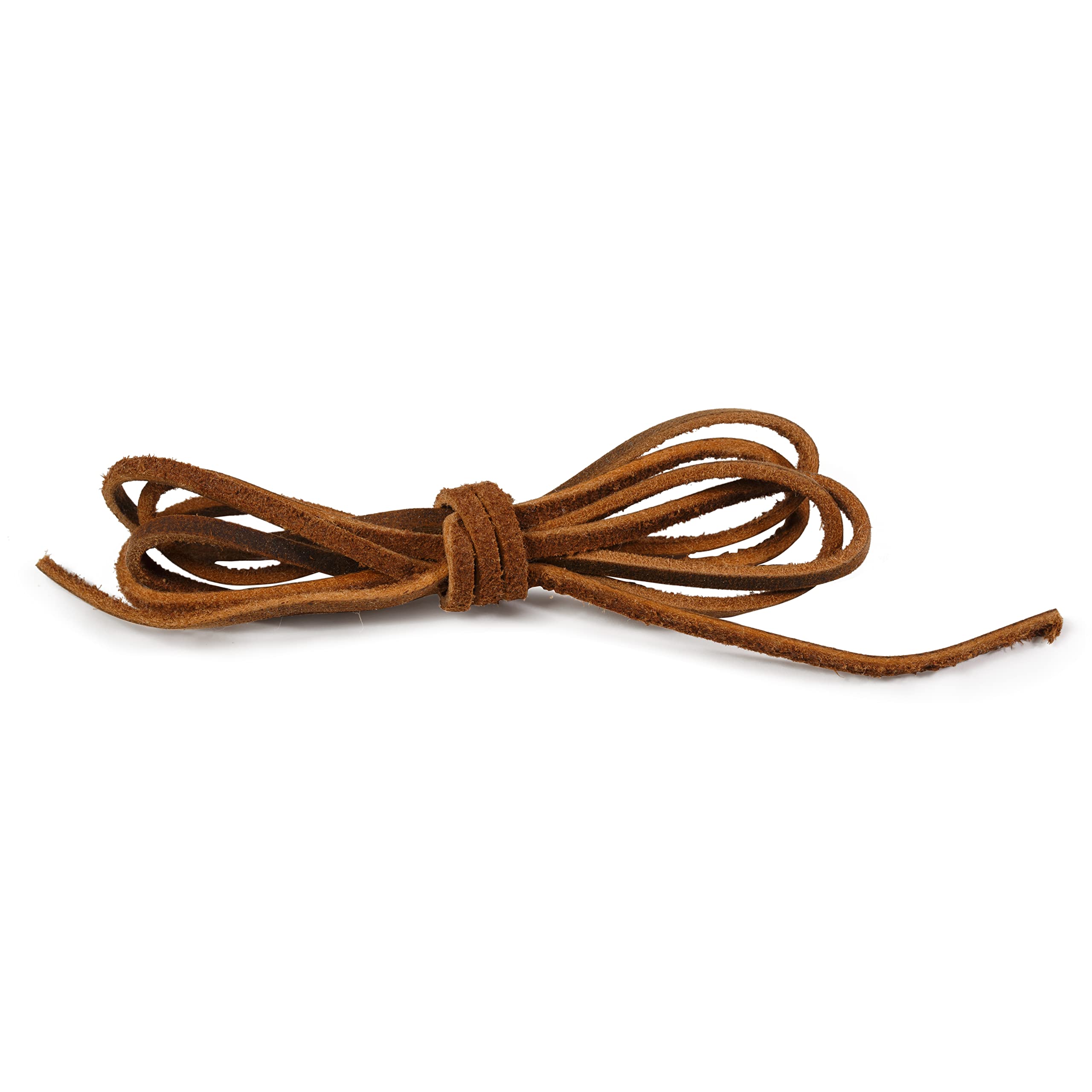 Wanderings Leather Scraps for Leatherworking– 3lbs Mixed Sizes Shapes with 36" Cord - Full Grain Buffalo Leather Remnants from Journal Making - Great for Jewelry Wallets Cricut Arts Crafts