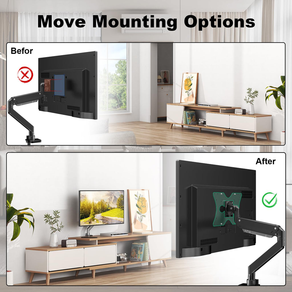 IMtKotW Steel VESA Mount Adapter Plate Bracket for Screens 32" to 55" LED LCD，Monitor and TV Mount Extender Conversion Kit Allows 100x100, 200x200 Convert to 400 x 200 mm Patterns