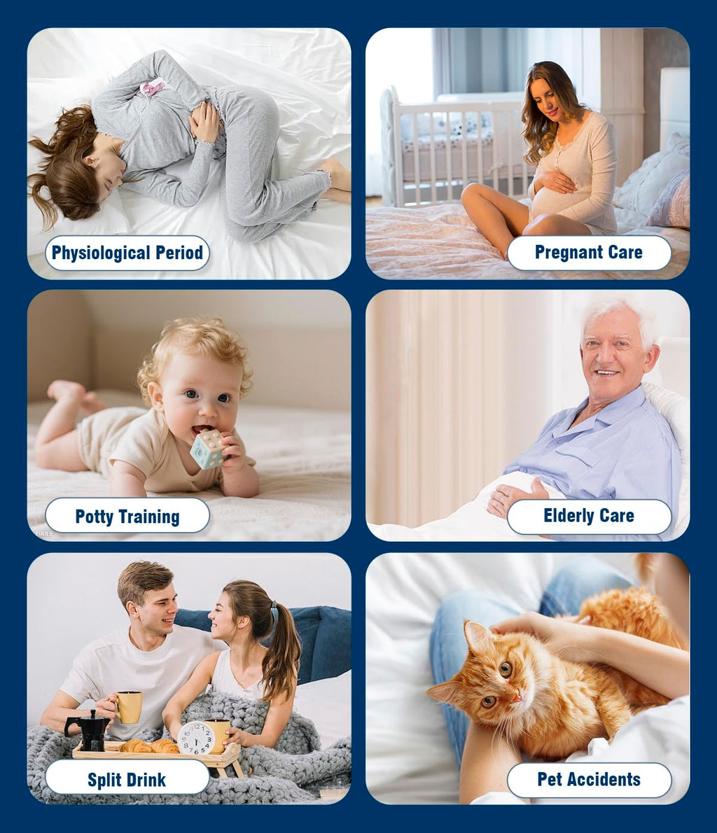 Waterproof Mattress Protector King Size, Soft Breathable Mattress Pad with Deep Pocket 8"-21", Noiseless 3D Air Fabric Cooling Mattress Cover for Bed, Machine Washable, White