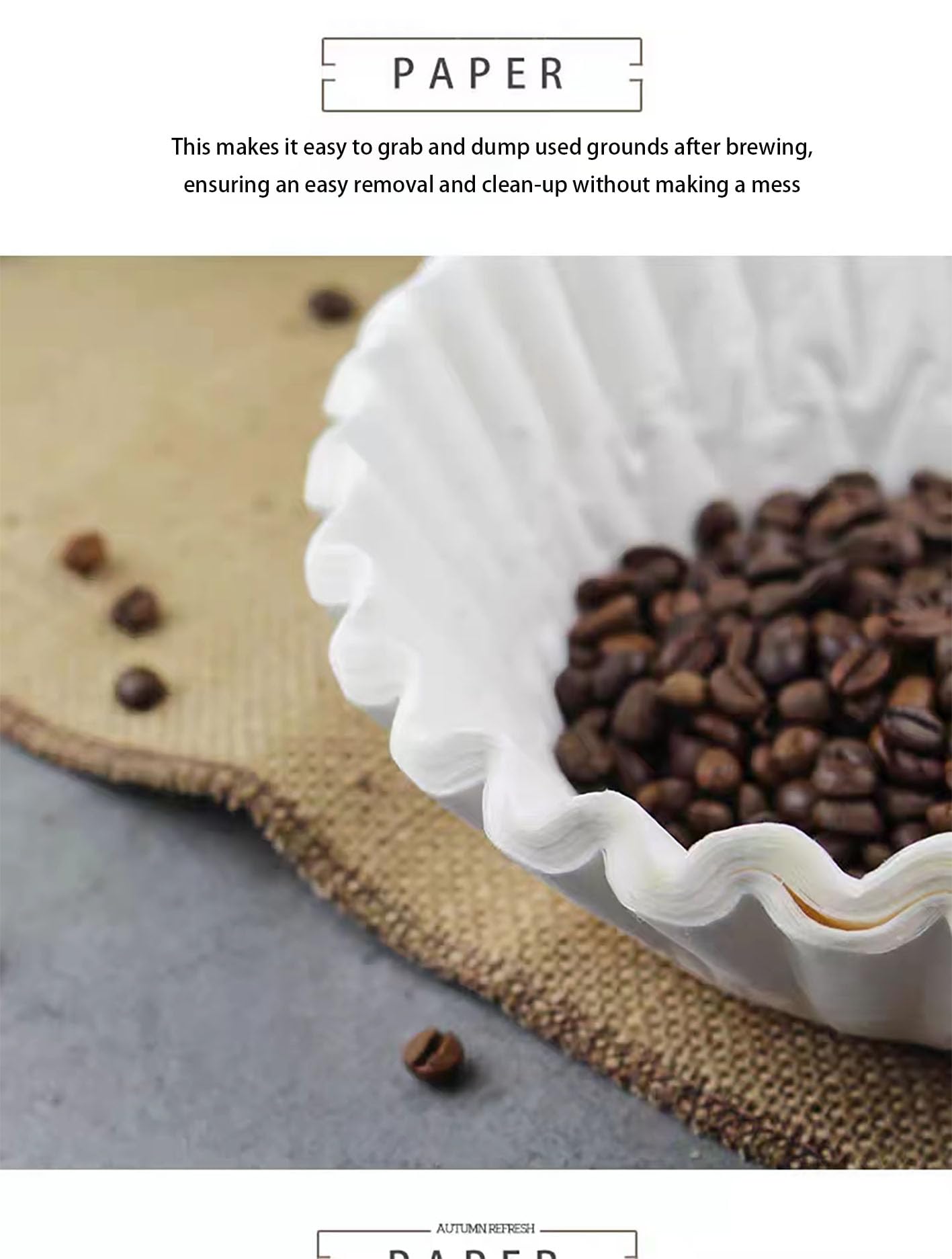 12-Cup Commercial Coffee Filters, Large Coffee Filters，Premium Quality, (9 ¾ Inch x 4 ¼ Inch) All-Natural, Big & Tall Filters Compatible with Coffee Machines - Woman Owned（300 Pack）
