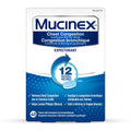 Mucinex, Chest Congestion, 12 Hour Extended-Release Bi-Layer Tablets, Expectorant, 600 mg, 40 Count