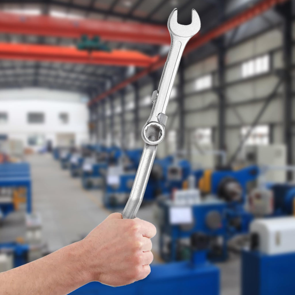 Suwimut Wrench Extender Tool Bar, 13.4 Inch Long Torque Amplier with 1/2 Inch Square Hole for Maximum Leverage, Steel Wrench Extension Torque Multiplier for Mechanics Garage Tradesman Handyman