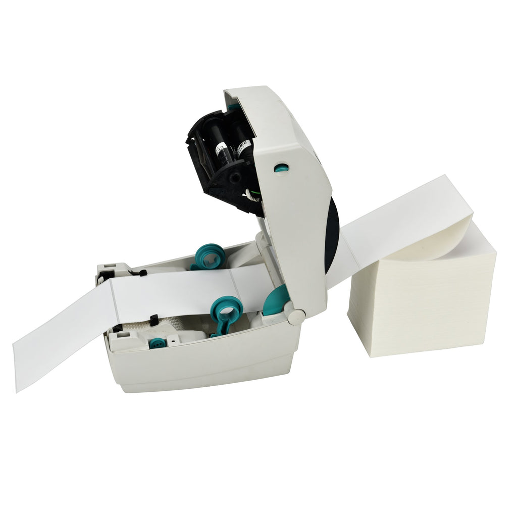 Muotich 4x6 Direct Thermal Labels, 500 Fanfold 4 x 6 Thermal Printer Labels, Permanent Adhesive, White Perforated Shipping Label Compatible with Zebra & Rollo Printers