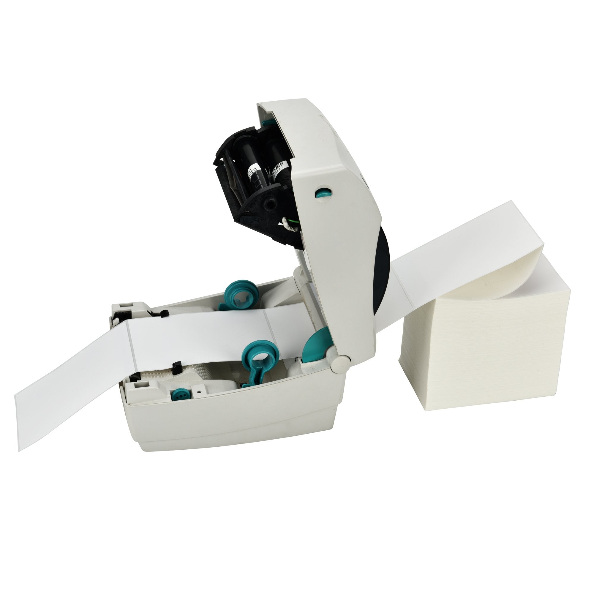 Muotich 4x6 Direct Thermal Labels, 500 Fanfold 4 x 6 Thermal Printer Labels, Permanent Adhesive, White Perforated Shipping Label Compatible with Zebra & Rollo Printers