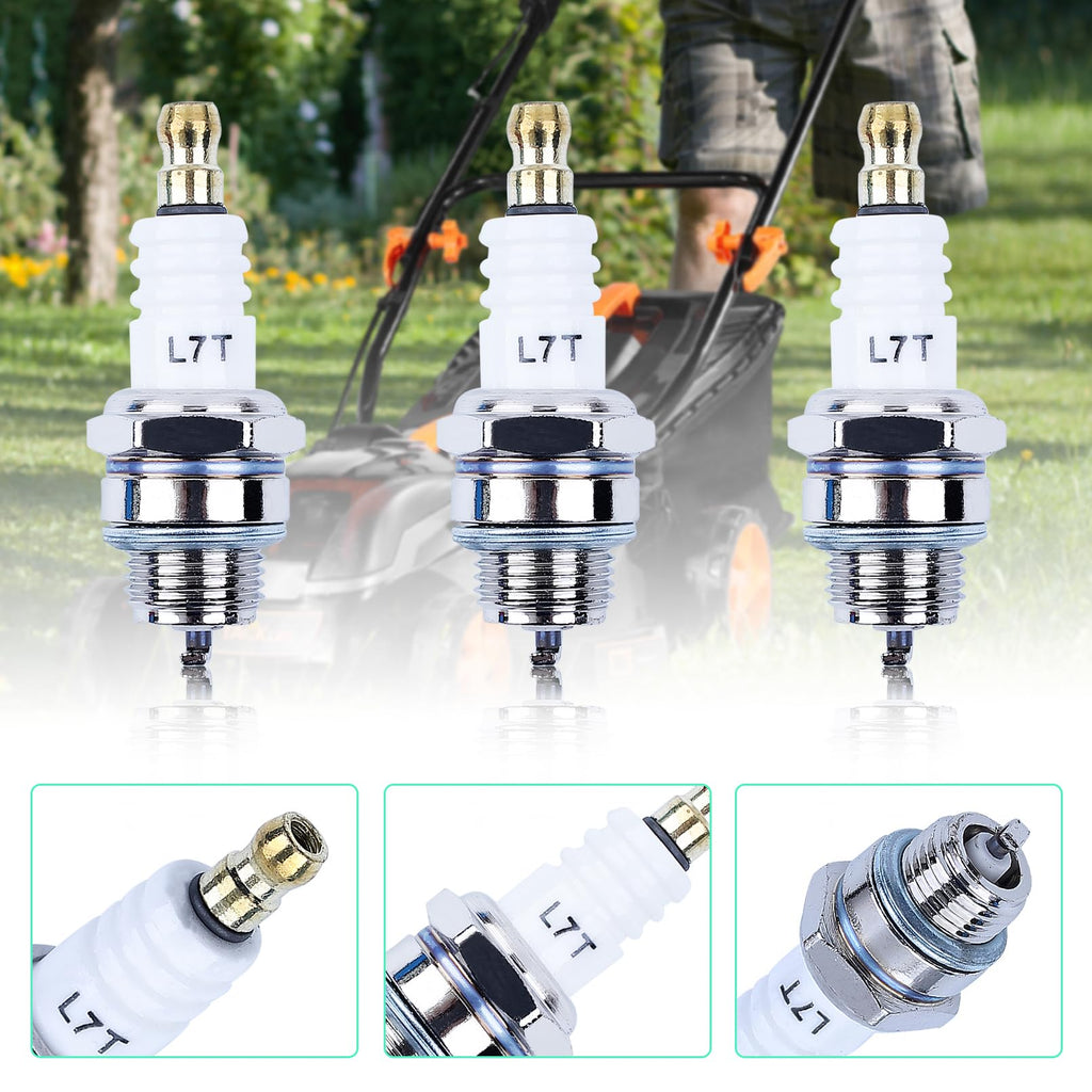 L7T Spark Plug for NGK BPMR7A - 10 Pack Sparkplugs for Champion CJ8 RCJ6Y RCJ7Y & More 2-Stroke Engine, Adofol Spark Plugs for Stihl 017 018 MS170 MS180 MS290 MS310 MS390 029 039 Chainsaw