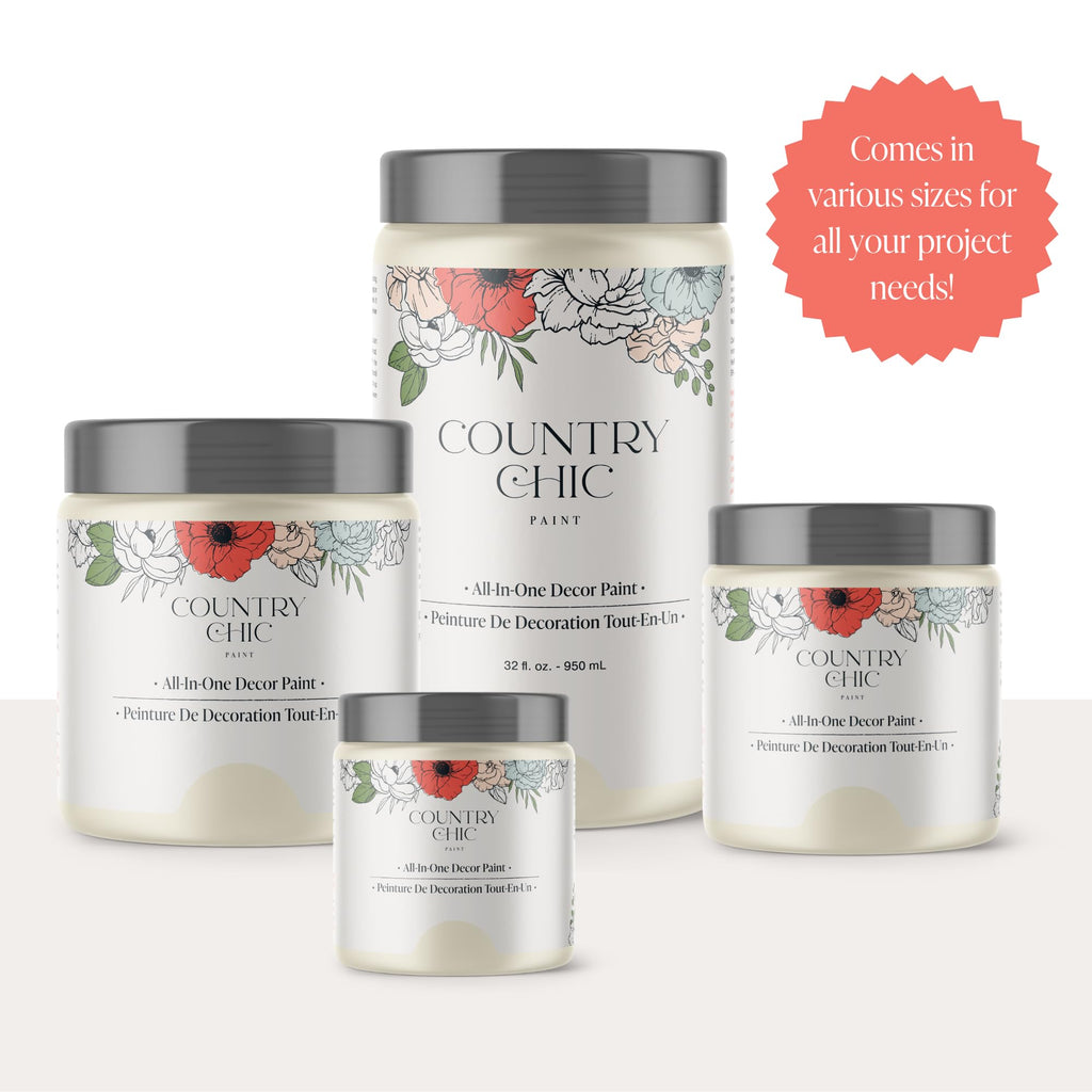 Country Chic All-in-One Chalk Paint for Furniture, Cabinets, Home Decor, Eco-Friendly, Matte Finish, Built-In Primer & Top Coat for Wood, Metal - Liquorice (Black) - Pint 16 oz (475 ml)
