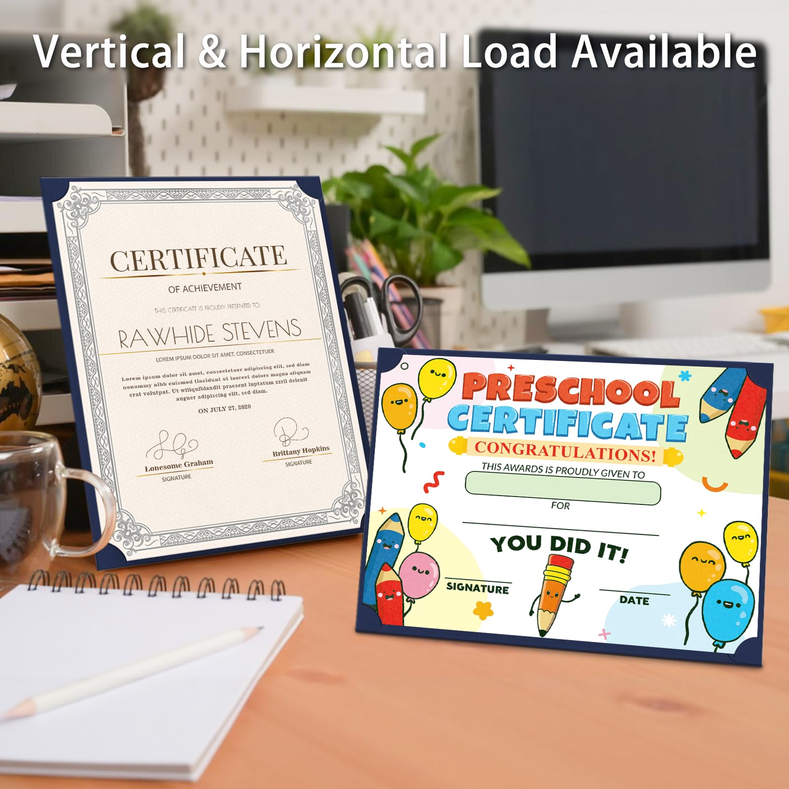 Award Single Sided Certificate Holders, 30Pack Certificate Holders Diploma Covers for Graduation, Employee Appreciation, Certifications, Fits 8.5x11 Inches Award Certificate Papers