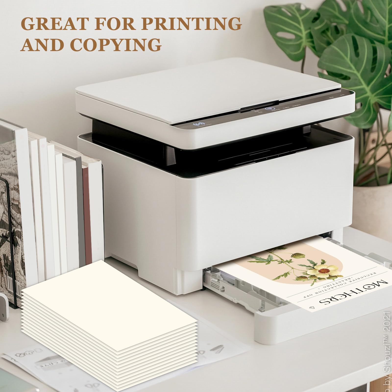110 Sheets Cream Cardstock Paper 8.5" x 11", 65 lb/180 GSM Off-White Card Stock Printer Paper for Cards Making, Office Printing, Cards for Wedding, Invitation, Business, Menus, Valentine’s Day, Cream