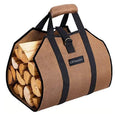 LXTaoler Firewood Log Carrier Bag, Durable Waxed Canvas Firewood Storage Totes with Handle for Fireplace or Camping- 39 x18 Inch