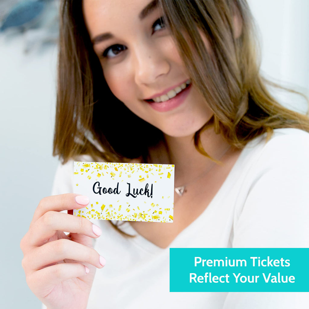 600 Raffle Tickets 3.5”x2” - Enter to Win Entry Form Cards for Contest, Raffles, Ballot Box, 50/50, Auction and More - with Space for Name, Email Address and Phone Number Fields