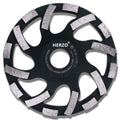 HERZO Diamond Grinding Cup Wheel for Angle Grinder 5-inch