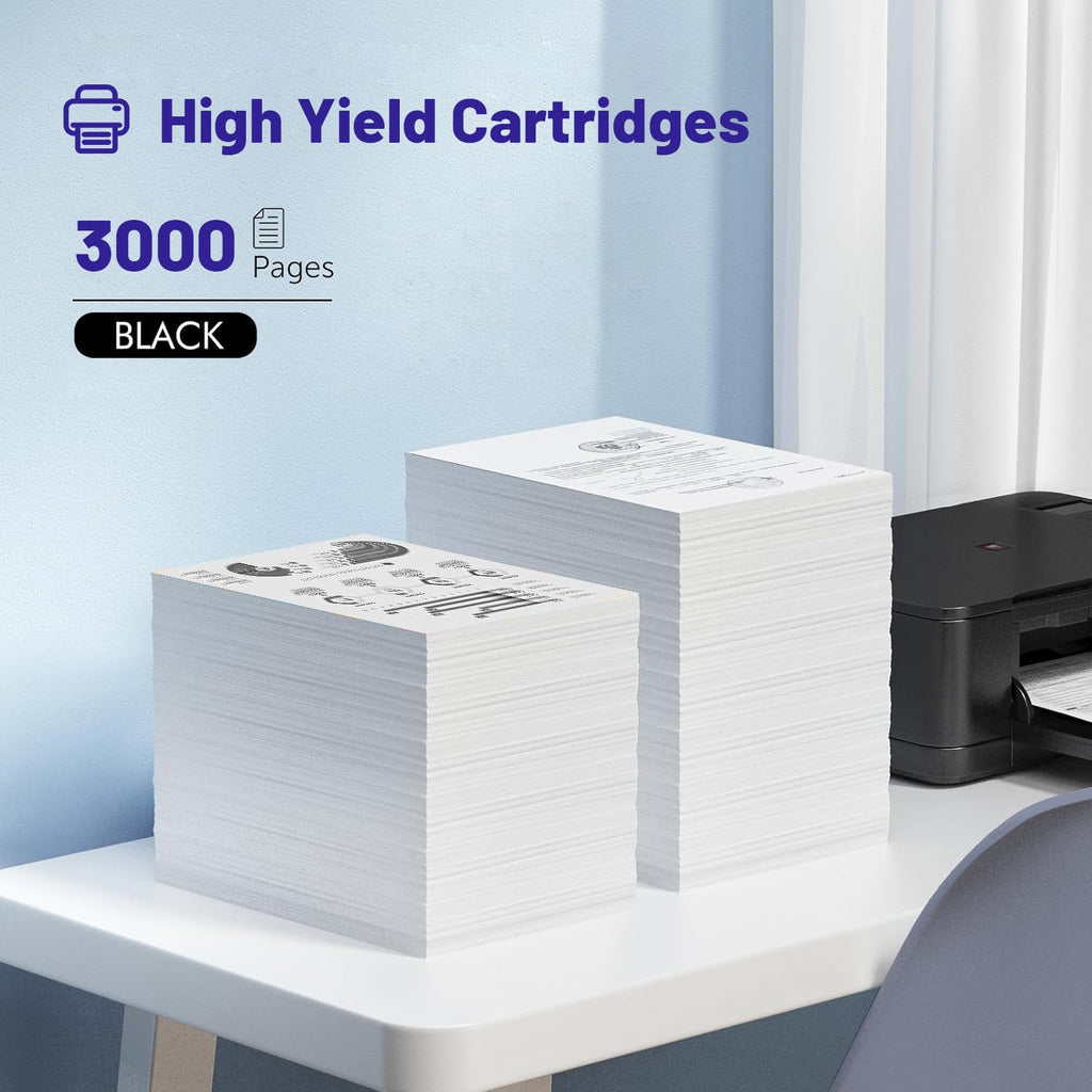 NSDHInk TN830XL Toner Cartridges High Yield with Chip Replacement for Brotner TN830XL TN830 XL Black for Brotner DCP-L2640DW HL-L2460DW MFC-L2820DW HL-L2400D HL-L2405W HL-L2865DW Toner (2 Pack)
