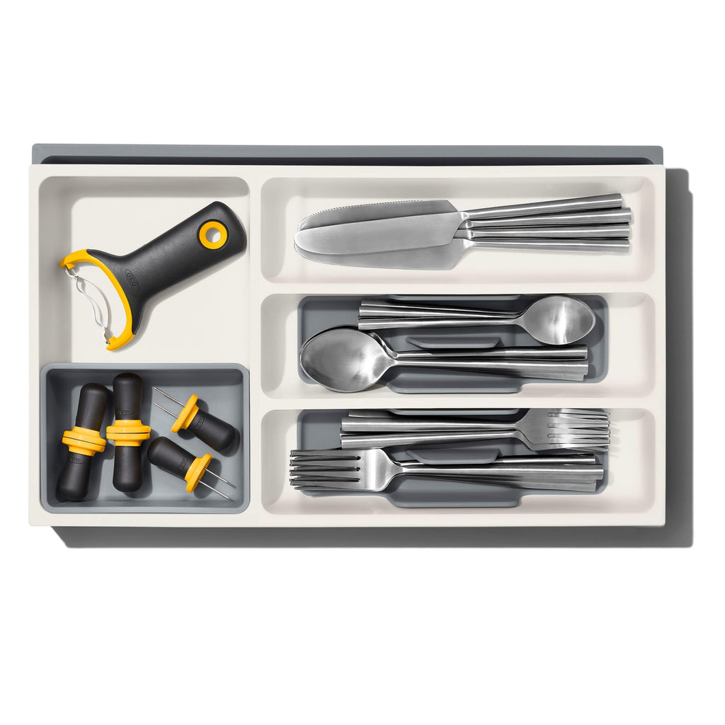 OXO Good Grips Expandable Utensil Drawer Organizer, Kitchen Organizers and Storage Drawer
