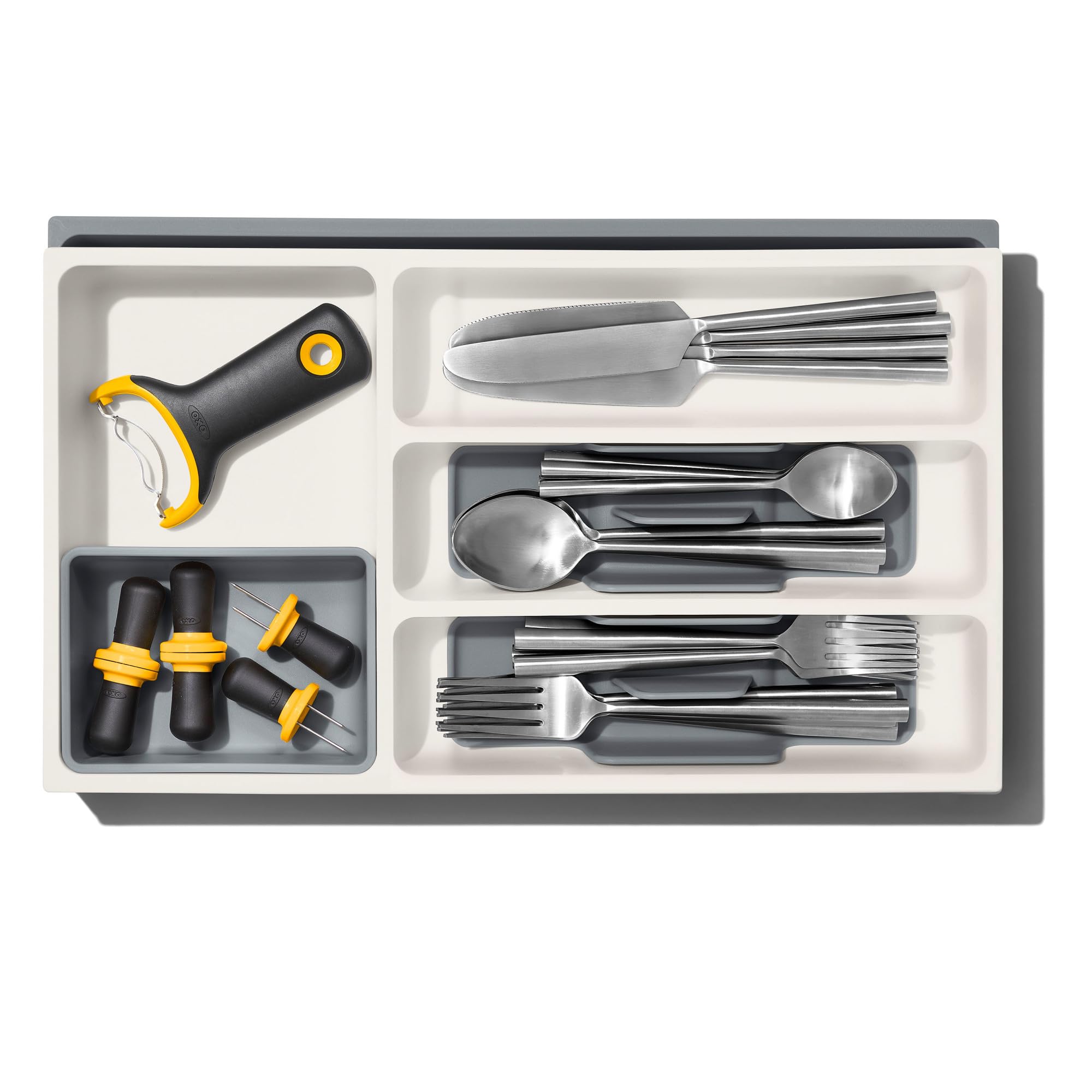 OXO Good Grips Expandable Utensil Drawer Organizer, Kitchen Organizers and Storage Drawer