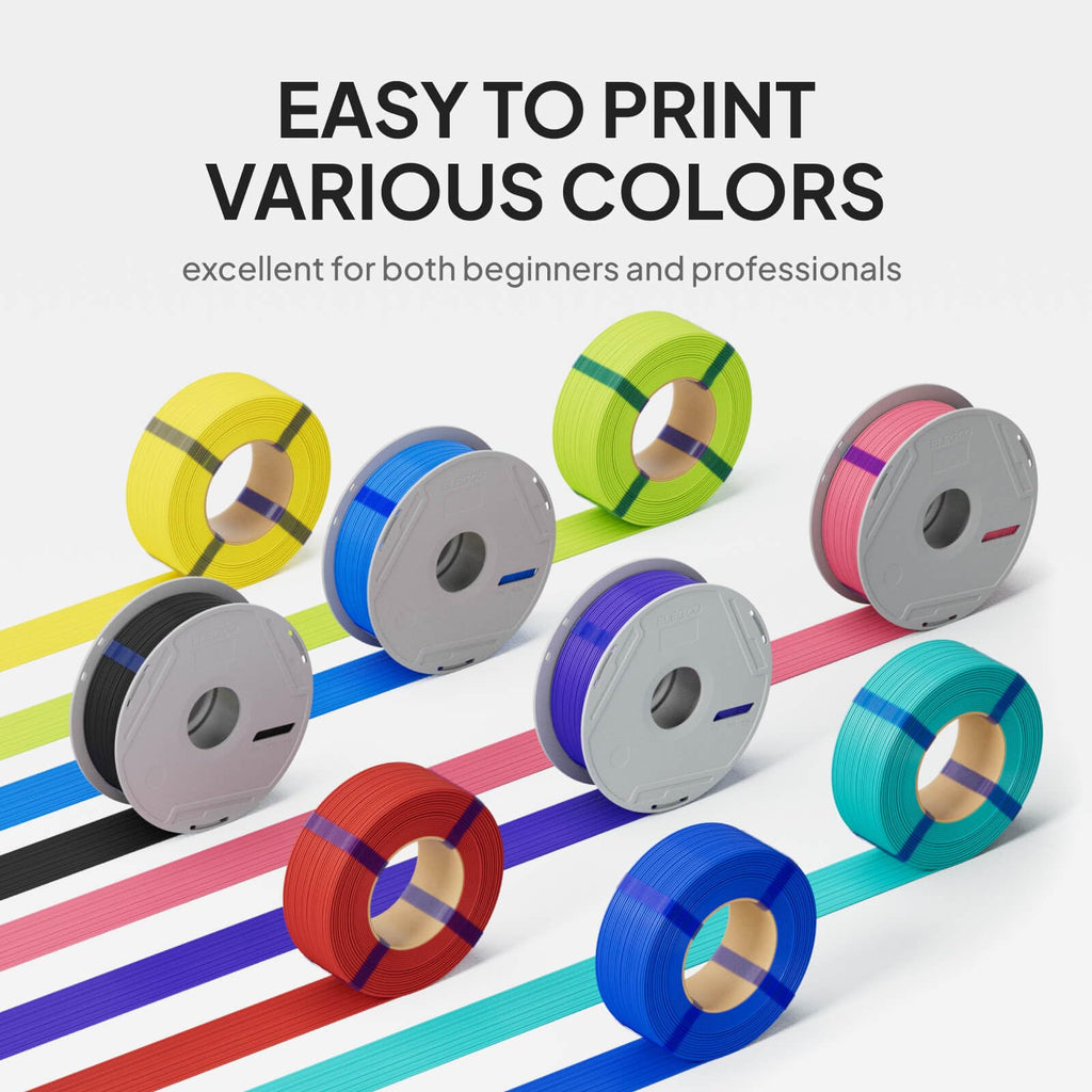 ELEGOO PLA Basic Filament with Reusable Spool White 1KG,1.75mm PLA 3D Printing Filament 2.2lbs High Dimensional Accuracy, Easy Installation Detachable Spool Fits for Most 3D Printers