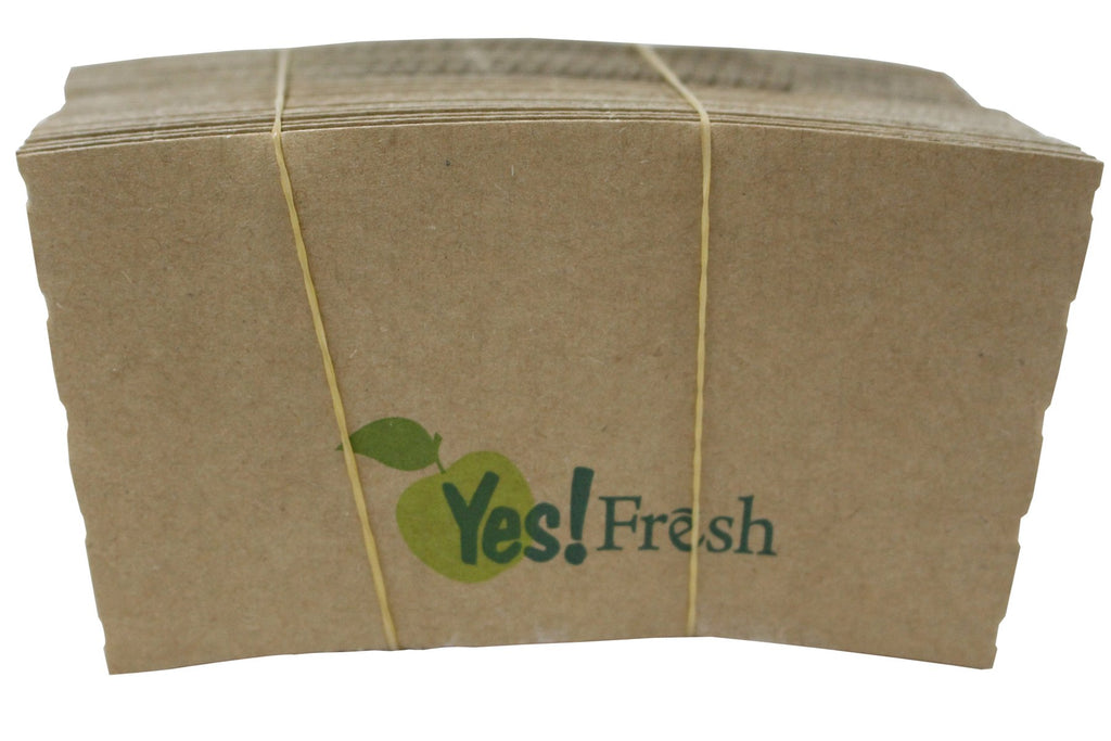 Durable White Paper Hot Coffee Cups with Cappuccino Lids and Protective Corrugated Cup Sleeves, Qty of 50 (White 12oz)
