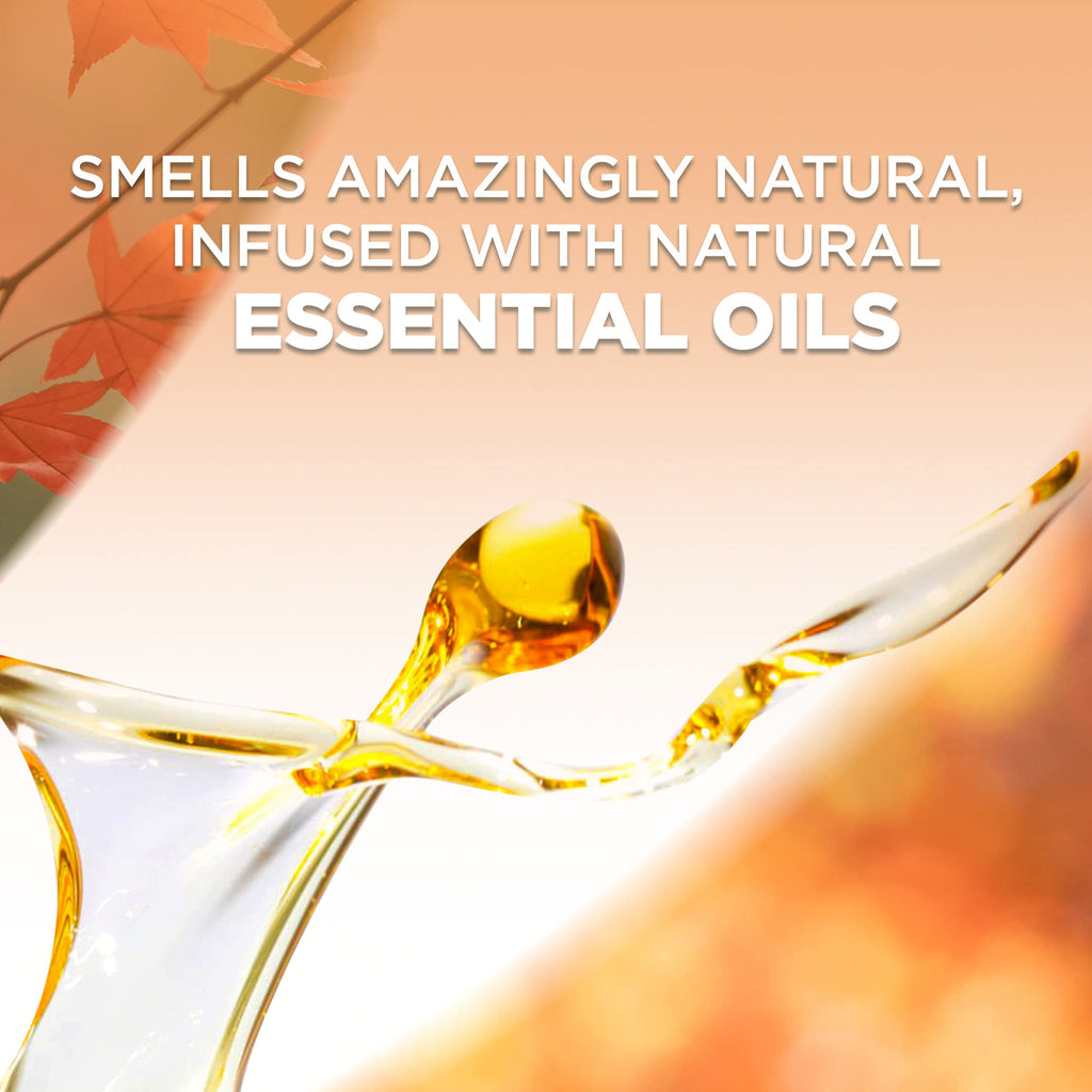 Air Wick Plug in Scented Oil 5 Refills, Bonfire and Crisp Fall Air, Essential Oils, Air Freshener